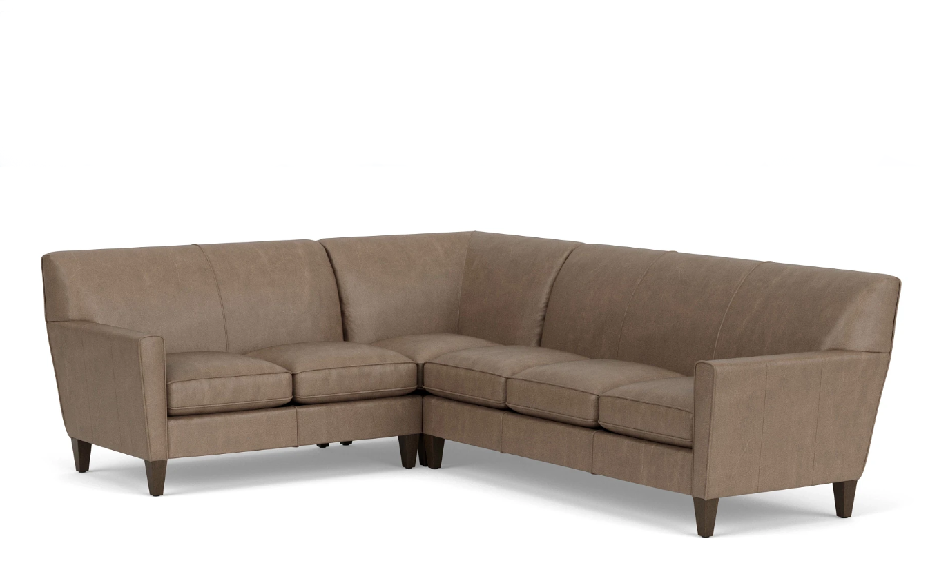 Flexsteel Digby Stationary Leather Sectional