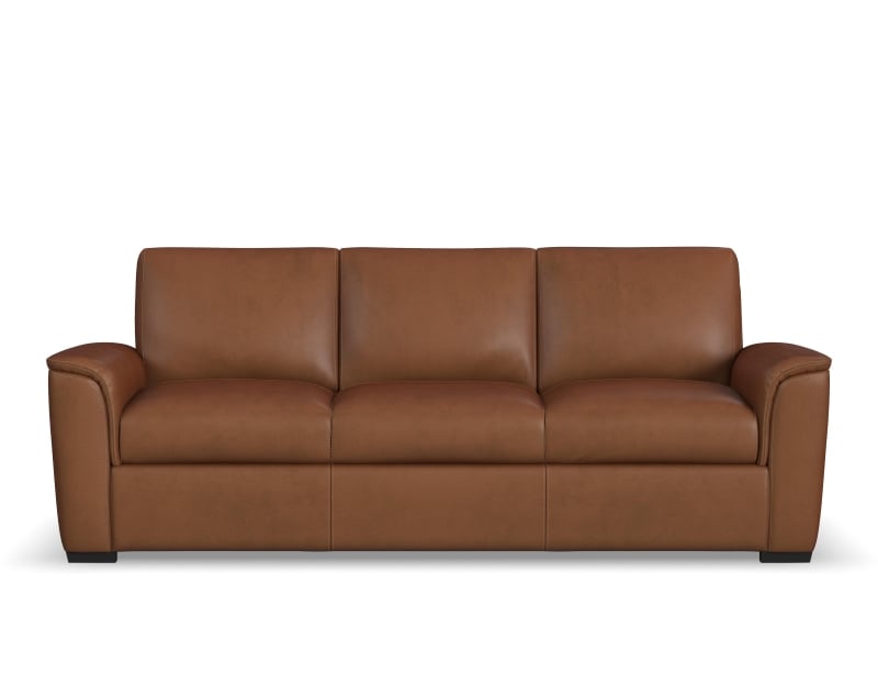 Flexsteel Henry Stationary Leather Sofa or Set In Stock Leather