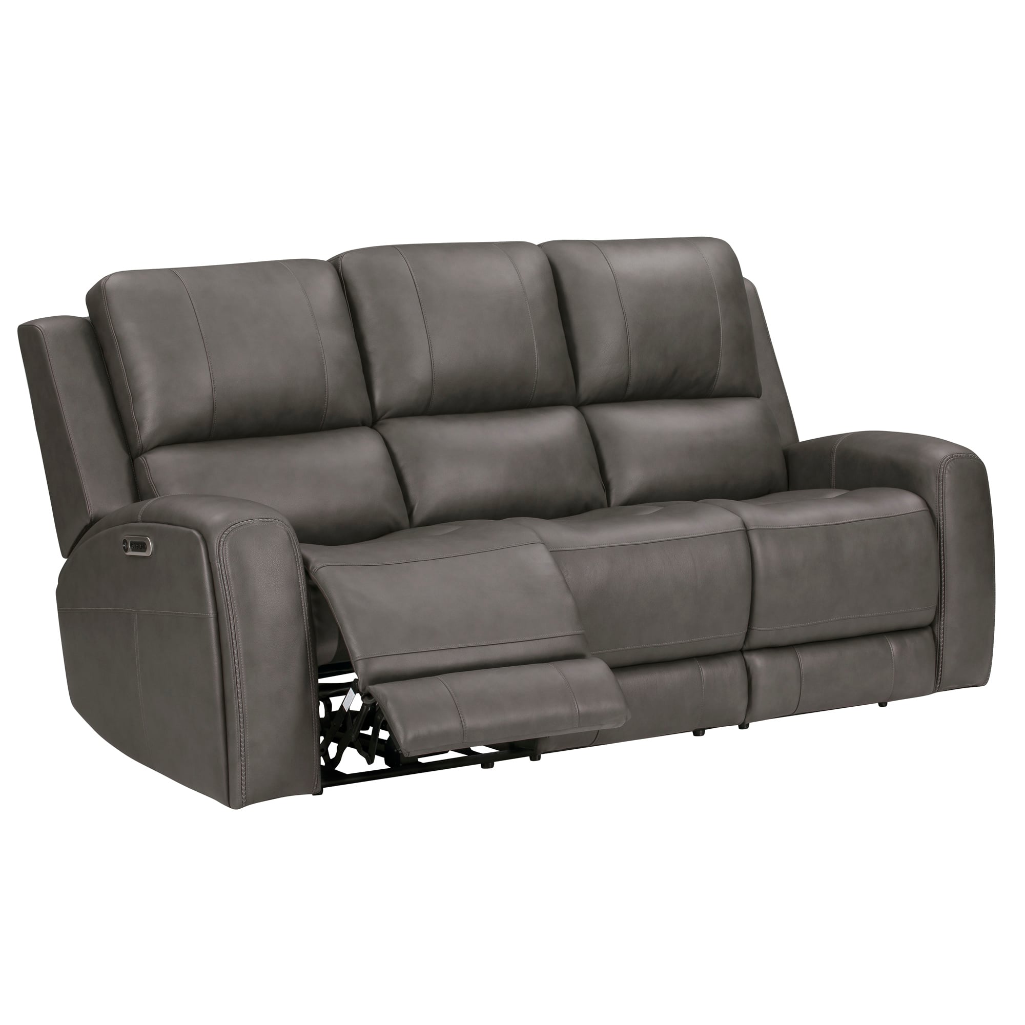 Belmont Leather Match Zero Gravity  Power Reclining Sofa Or Set With Power Headrest