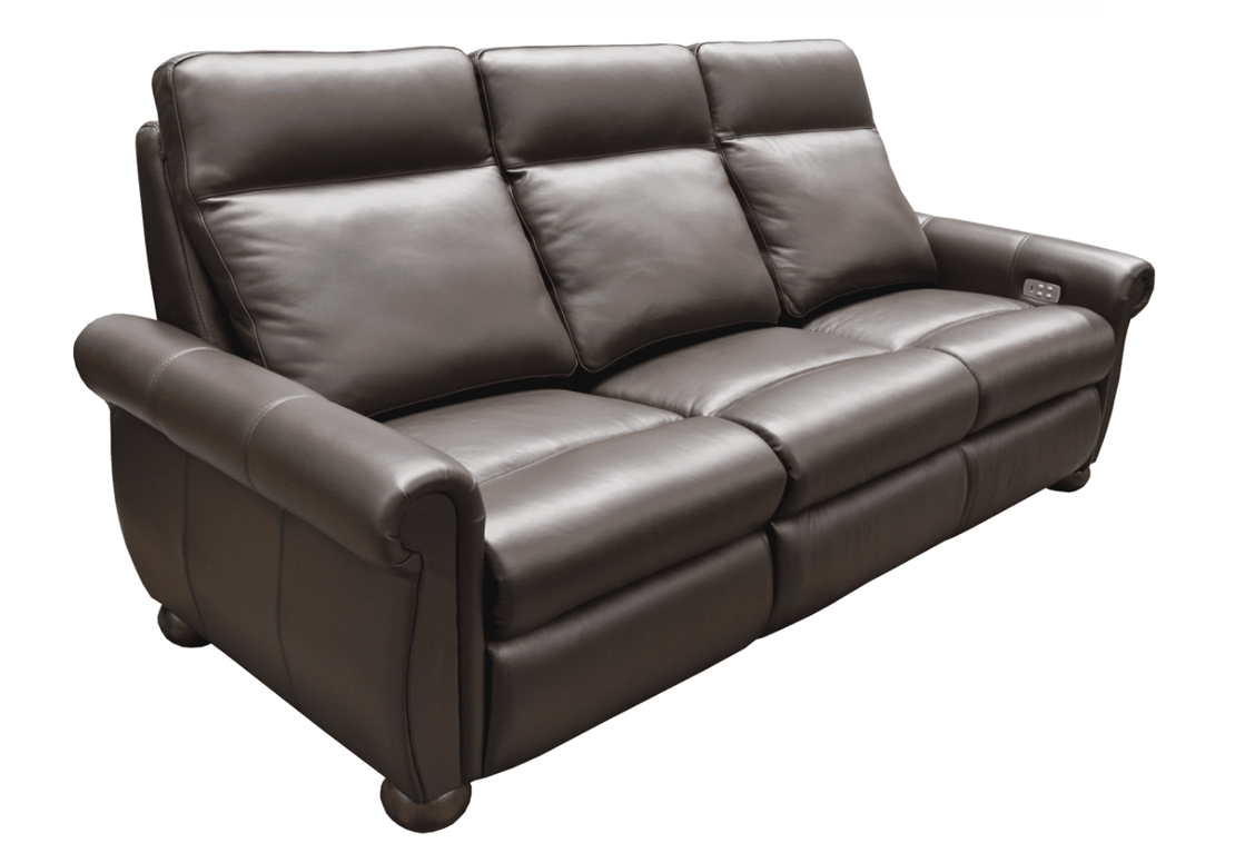 Park City Power Reclining Leather Sofa or Set Power Lumbar Available