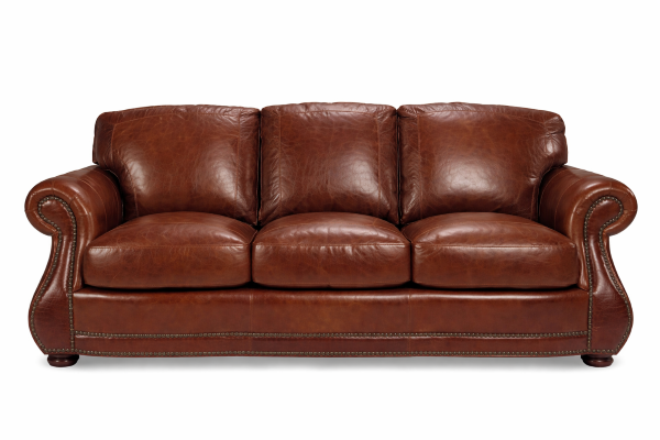 Russell Leather Sofa Loveseat Power Recliner Ottoman Available