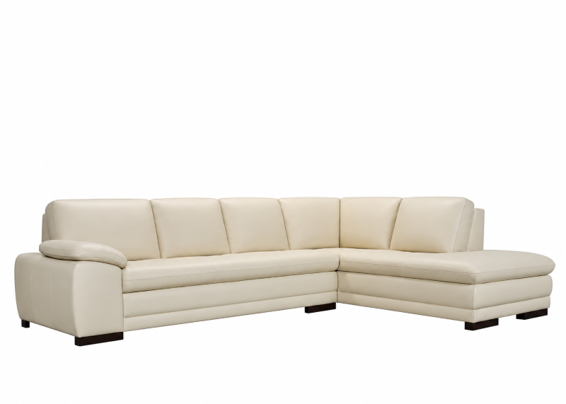 Giada Leather Sectional Get FREE Leather Samples