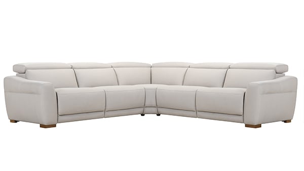 Napa Power Reclining Leather Sectional with Power Headrest Get FREE Leather Samples