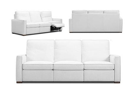 Miller Wall Hugger Power Reclining Leather Sofa or Set With Power Headrests And Finished Back Get FREE Leather Samples