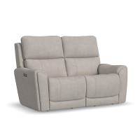 Flexsteel Carter Power Reclining Sofa or Set - With Power Tilt Headrest | Power Lumbar And Drop Down Table