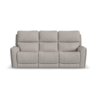 Flexsteel Carter Power Reclining Sofa or Set - With Power Tilt Headrest | Power Lumbar And Drop Down Table