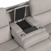 Flexsteel Carter Power Reclining Sofa or Set - With Power Tilt Headrest | Power Lumbar And Drop Down Table