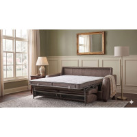 Ansley Leather Queen Sleeper Sofa 