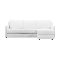 Lombardi Leather Sleeper Storage Sectional