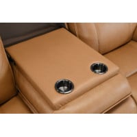 Aresa Power Reclining Leather Sofa or Set With Power Headrests Get FREE Leather Samples