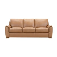 Macon Leather Sofa or Set Get FREE Leather Samples Available with a Push Back Recliner Chair