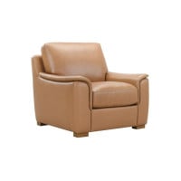 Macon Leather Sofa or Set Get FREE Leather Samples Available with a Push Back Recliner Chair