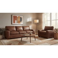 Bernard Leather Sofa Loveseat Chair Power Recliner Ottoman Available