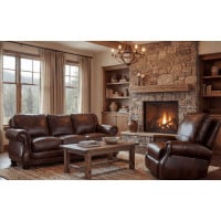 Cowboy Leather Sofa Loveseat Chair Power Recliner Ottoman Available