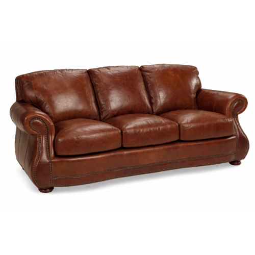 Russell Leather Sofa Loveseat Power Recliner Ottoman Available