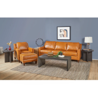 Flexsteel Finley Power Inclining Leather Sofa or Stationary Leather Sofa Set (Back Is Stationary On Recliners)