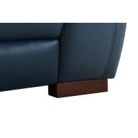Verona Peacock Blue Leather