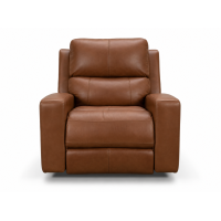 Apex Power Reclining Leather Sofa or Set With Power Tilt Headrest | Power Lumbar