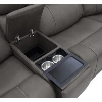 Flexsteel Carter Power Reclining Sectional With Power Tilt Headrest And Power Lumbar