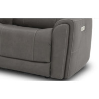 Flexsteel Carter Power Reclining Sectional With Power Tilt Headrest And Power Lumbar