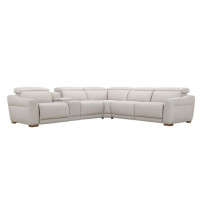Napa Power Reclining Leather Sectional with Power Headrest Get FREE Leather Samples