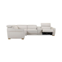 Napa Power Reclining Leather Sectional with Power Headrest Get FREE Leather Samples