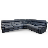 Tahoe Power Reclining Leather Sectional Power Headrest