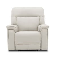 Harmony Triple Power Reclining Leather Sofa Home Theater Speaker Air Massage 3-Zone Heating Zero Gravity