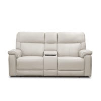 Harmony Triple Power Reclining Leather Sofa Home Theater Speaker Air Massage 3-Zone Heating Zero Gravity