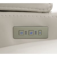 Harmony Triple Power Reclining Leather Sofa Home Theater Speaker Air Massage 3-Zone Heating Zero Gravity