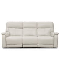 Harmony Triple Power Reclining Leather Sofa Home Theater Speaker Air Massage 3-Zone Heating Zero Gravity