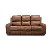 Asgard Power Reclining Leather Sofa or Set With Power Tilt Headrest | Power Lumbar