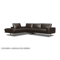 Ravina Leather Sectional Get FREE Leather Samples