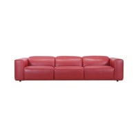 Axtra Power Reclining Leather Sectional With Power Headrest Get FREE Leather Samples
