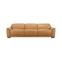Messa Power Reclining Leather Sectional With Power Headrest Get FREE Leather Samples
