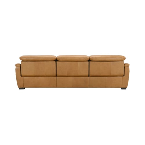 Messa Power Reclining Leather Sectional With Power Headrest Get FREE Leather Samples