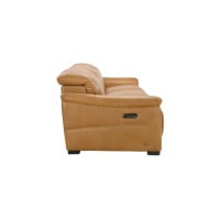Messa Power Reclining Leather Sectional With Power Headrest Get FREE Leather Samples