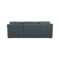 Lombardi Leather Sleeper Storage Sectional