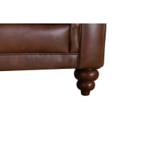 Brand New Camari  Leather Sofa ONLY 1 Available in Atollo Chestnut 60% Off