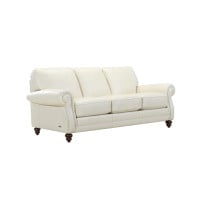 Floor Model Camari  Leather Sofa ONLY 1 Available in Marco Cream 60% Off