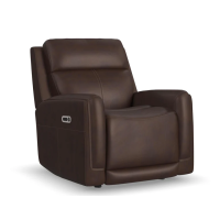 Flexsteel Alister Power Gliding Leather Sofa or Set - With Power Tilt Headrest | Power Lumbar