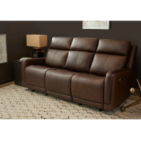 Flexsteel Alister Power Gliding Leather Sofa or Set - With Power Tilt Headrest | Power Lumbar