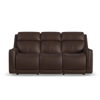 Flexsteel Alister Power Gliding Leather Sofa or Set - With Power Tilt Headrest | Power Lumbar