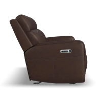 Flexsteel Alister Power Gliding Leather Sofa or Set - With Power Tilt Headrest | Power Lumbar