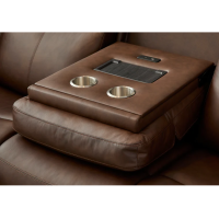 Flexsteel Alister Power Gliding Leather Sofa or Set - With Power Tilt Headrest | Power Lumbar