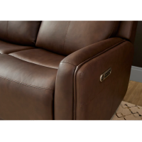 Flexsteel Alister Power Gliding Leather Sofa or Set - With Power Tilt Headrest | Power Lumbar