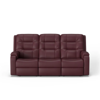 Flexsteel Arlo Power Reclining Leather Sofa or Set With Power Tilt Headrest