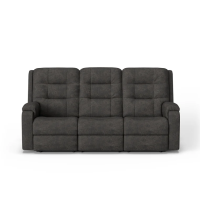 Flexsteel Arlo Power Reclining Leather Sofa or Set With Power Tilt Headrest