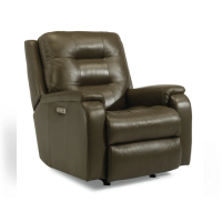 Flexsteel Arlo Power Reclining Leather Sofa or Set With Power Tilt Headrest