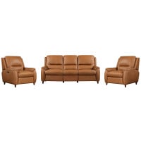 Austin Leather Match Power Reclining Sofa Or Set With Power Headrest